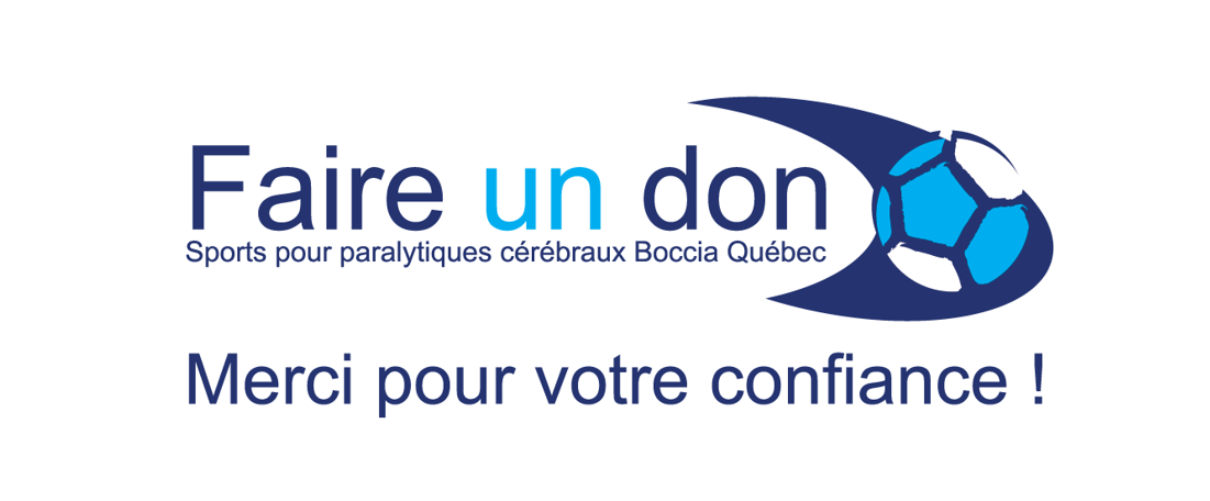 Logo Faire un don Sports pour paralytiques cérébraux Boccia Québec
