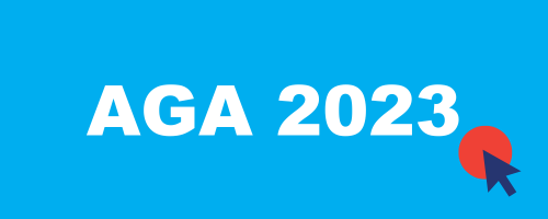 Vignette avec texte AGA 2023 assemblée générale annuelle AQSPC