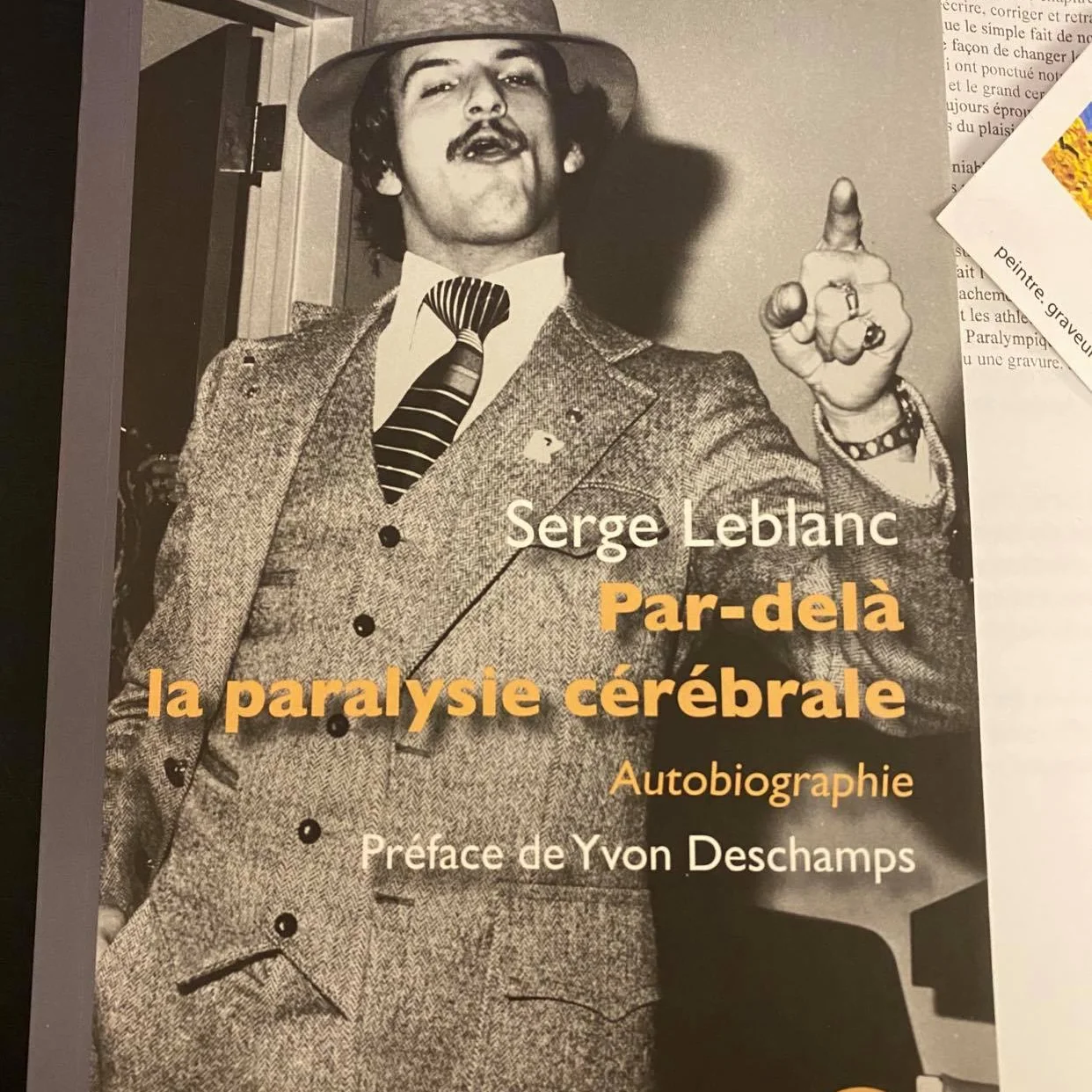 Serge Leblanc page couverture de son livre