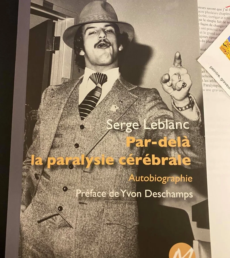 Serge Leblanc page couverture de son livre